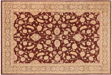 handmade Traditional Kafkaz Brown Green Hand Knotted RECTANGLE 100% WOOL area rug 10 x 14